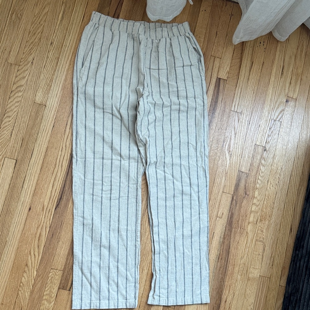 Zara linen blend pants